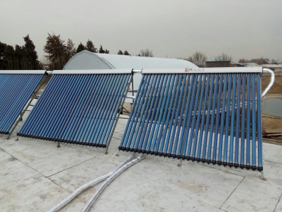 Завершена установка солнечных коллекторов раздельного типа нашего производства в Ташкентской области.
